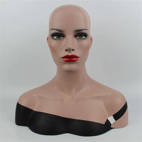 Buy High Quality Plus Size Fiberglass Realistic Female Mannequin Dummy Head
