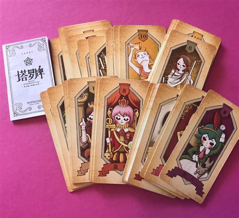 Pink Student Tarot Mysterious Tarot Cards Deck 78 Etsy