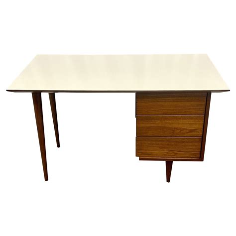 1950s Italian Mid Century Modern Regency Desk Writing Table And Chair