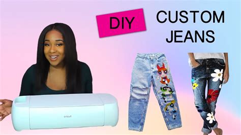 How To Customize Jeans With Cricut Explore 3 Youtube