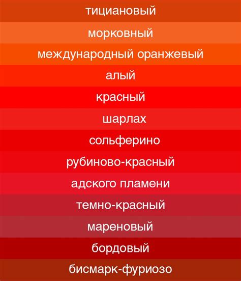 шарлаховый цвет Оттенки Красного Цвета Названия - mimege.ru #yandeximages | Цветовые схемы ...