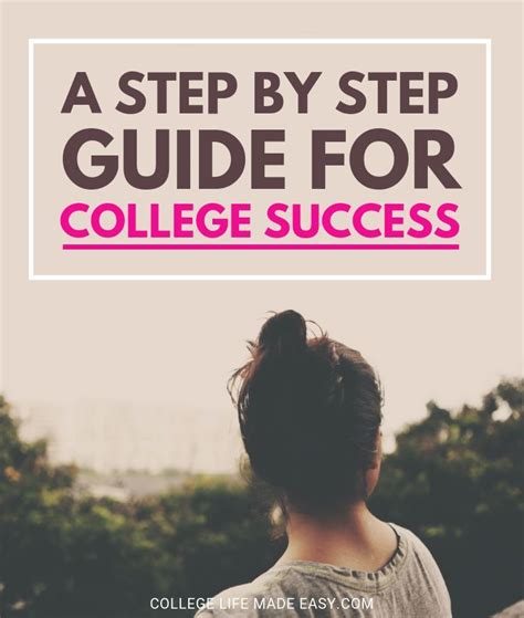 College Success A Step By Step Guide With 9 Simple Tips College