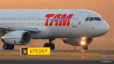 Airbus A320 Taxi And Takeoff Aeroplane Take Off Video Latam Airlines