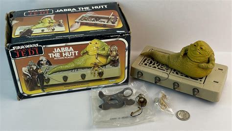 Lot Vintage 1983 Kenner Star Wars Rotj Jabba The Hutt Action Playset