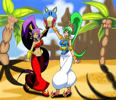 Shantae And Asha On Monster World Mania Deviantart