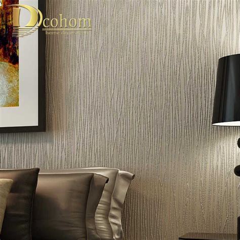 Modern Minimalist Luxury Embossed Horizontal Striped Wallpaper Living