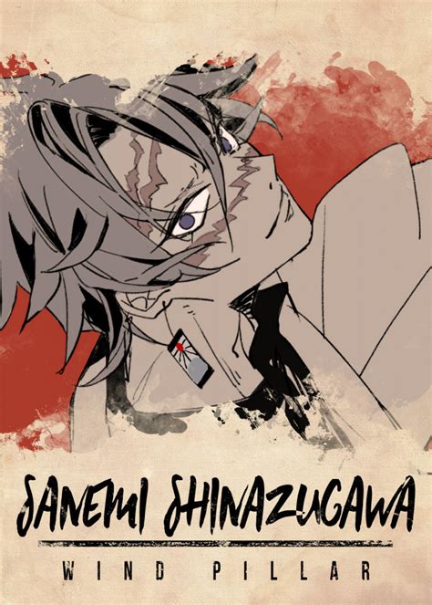 Sanemi Shinazugawa Vintage Posters Poster Print Metal Posters