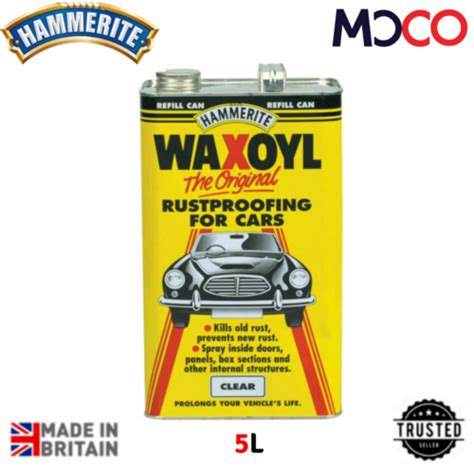Hammerite Rust Proofing Waxoyl Refill For Cars Kills And Prevents Rust 5l