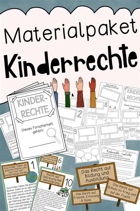 Kinderrechte Unterrichtsmaterial Klasse 4 Carl Winslow Grundschule