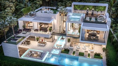 Architecture And Construction Luxury Villa In Dubai Dream House