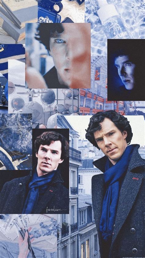 Sherlock Holmes Bbc Benedict Aesthetic Collage Wallpaper Sherlock