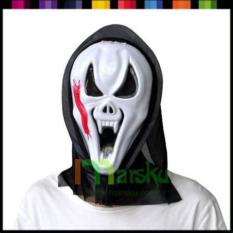 Halloween Mask Ghost Face Mask Horror Screaming Skull A Face