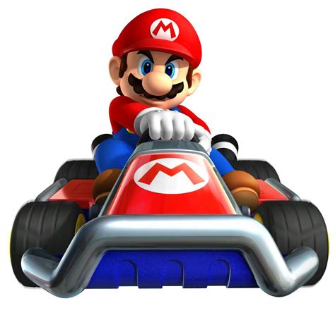 The Mario Kart Is Going Down The Track