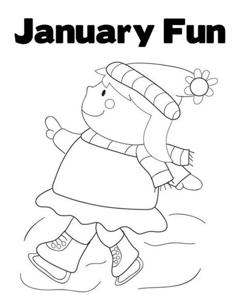 Free Printable January Coloring Pages Cakrawalanews