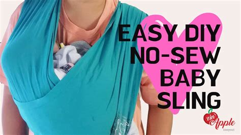 How To Diy No Sew Baby Sling With Just T Shirts Youtube