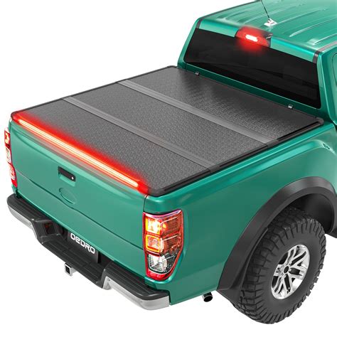 Mua Oedro Truck Bed Tonneau Cover Hard Tri Fold With Built In Light