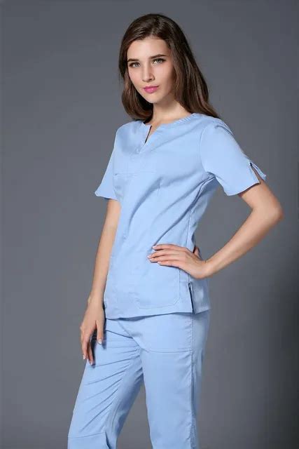 2015 Summer Women Hospital Medical Scrub Clothes Set Dental Clinic And