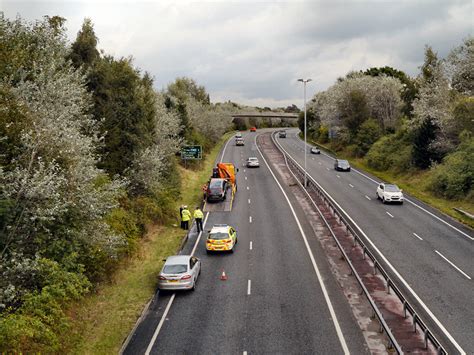 Accident On The A34 © David Dixon Cc By Sa20 Geograph Britain And