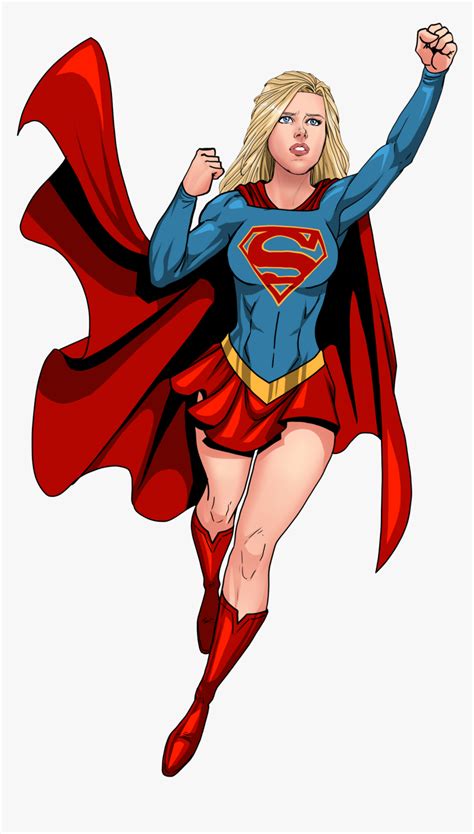Supergirl By Willnoname Super Girl Cartoon Drawing Hd Png Download