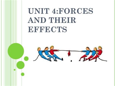Unit 4 Forces And Their Effects