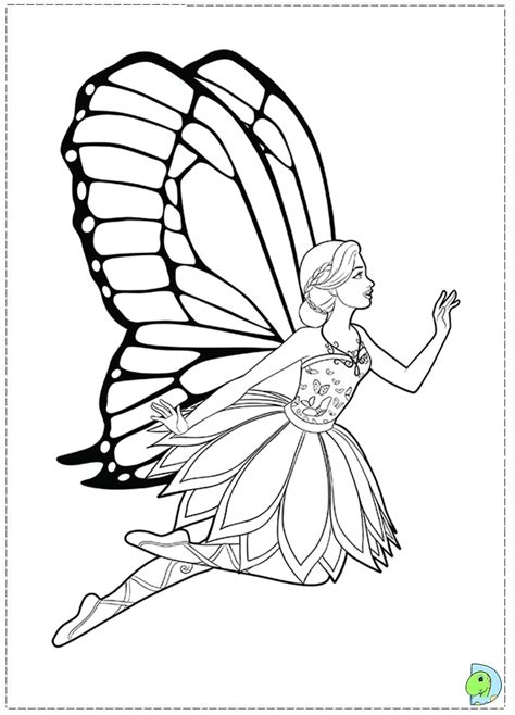 This is the year of birth of the eternal barbie. Barbie Mariposa and the Fairy Princess coloring page ...