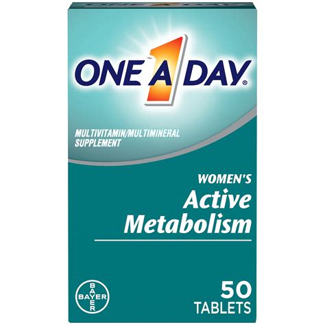 One A Day Womens Active Metabolism Multivitamin Tablets 50 Count