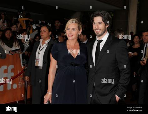 kate winslet left and jason reitman arrive at the premiere of labor day on day 3 of the