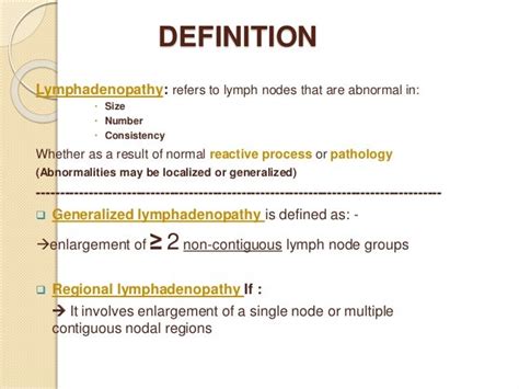 Lymphadenopathy Approach