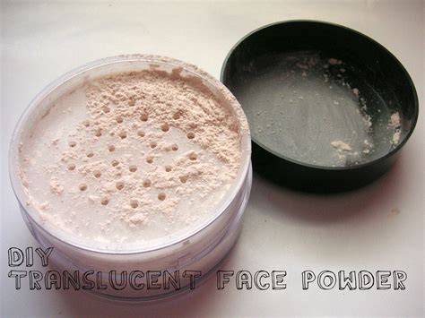 Cosettes Beauty Pantry Diy Translucent Face Powder