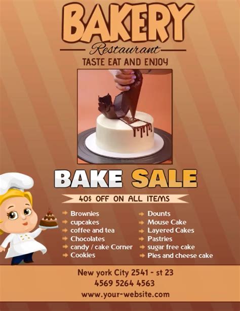 Copy Of Cake And Pastry Flyer Template Postermywall