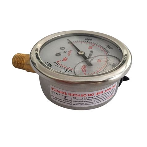 Hydraulic Pressure Gauge 0 3500psi 0 5000psi Us Thread Buy At The