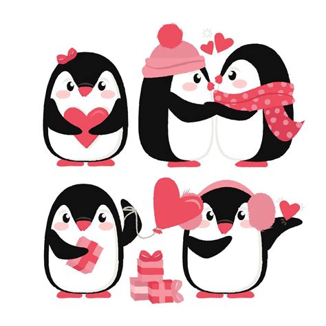 Vector Cute Penguins 274055 Vector En Vecteezy