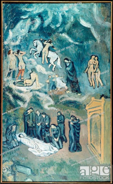 The Burial Of Casagemas The Evocation By Picasso Pablo 1881 1973