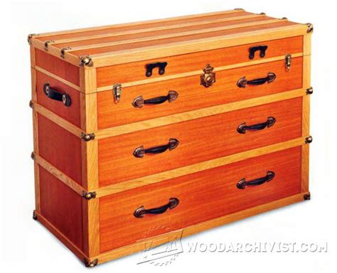 Steamer Trunk Dresser Plans Woodarchivist