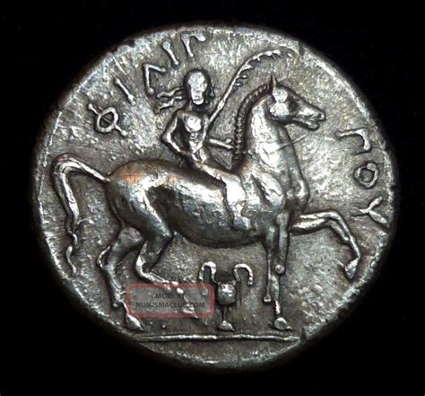 Greek Ancient Coin Philip Ii Of Macedon Silver Tetradrachm Circa