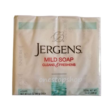 Jergens Mild Soap Cleans And Freshens Bar 4 X 99 G Shopee Philippines