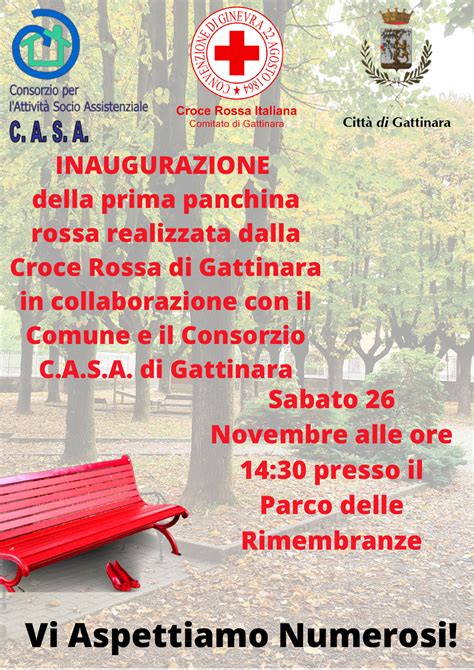 Gattinara Sabato Novembre Inaugurazione Di Una Nuova Panchina Rossa Contro La Violenza