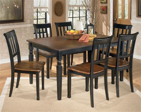 Signature Design By Ashley Owingsville 7 Piece Rectangular Dining Table