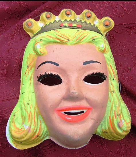 Princess Plastic Mask Halloween Masks Vintage Halloween Halloween