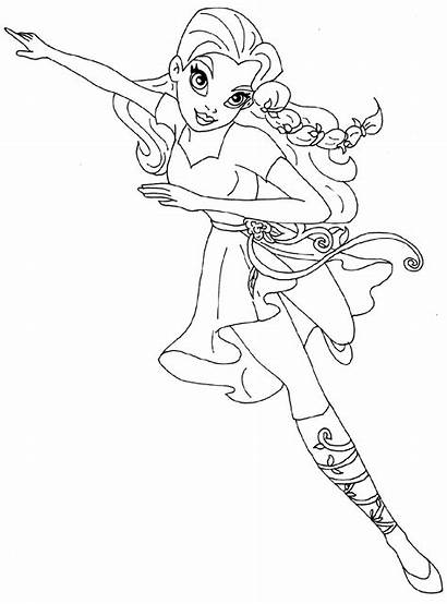 Ivy Poison Coloring Pages Hero Super Printable