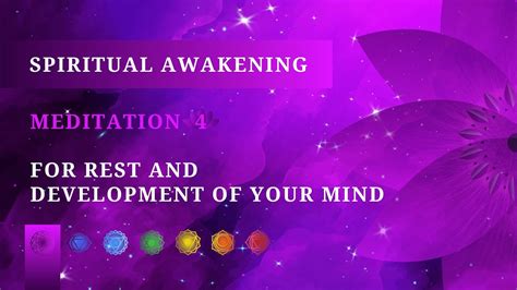 Spiritual Awakening Meditation For Rest And Development Of Your
