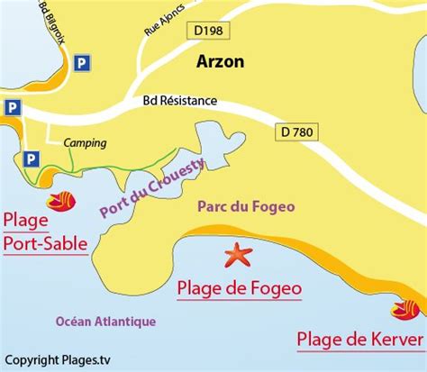 Lors de vos vacances dans le morbihan découvre notre camping l'oasis. Plage du Fogeo Arzon (56) Morbihan Bretagne - Plages.tv