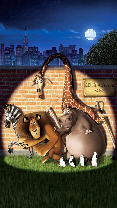 This list applies only to the film franchise and its respective canon. Madagascar (2005) Phone Wallpaper | Moviemania