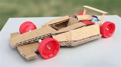 How To Make Amazing F1 Racing Car Out Of Cardboard Diy Mini Electric