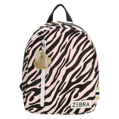 Zebra Girls Rugzak S Zebra Pink