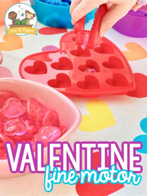 Valentines Day Fine Motor Activity For Preschool Pre K Pages