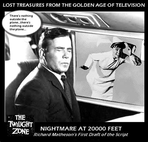 William shatner's most famous role before 'star trek'. twilight zone : nightmare at 20000 feet first draft ...