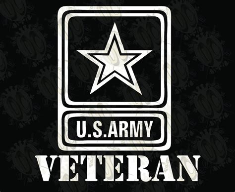 Army Veteran Window Decal Etsy