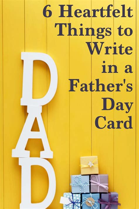 Things to write in a father's day card. Stumped about what to write in your husband's Father's Day card? Here are 6 heartfelt … | Diy ...
