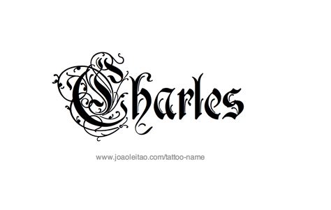 Charles Name Tattoo Designs